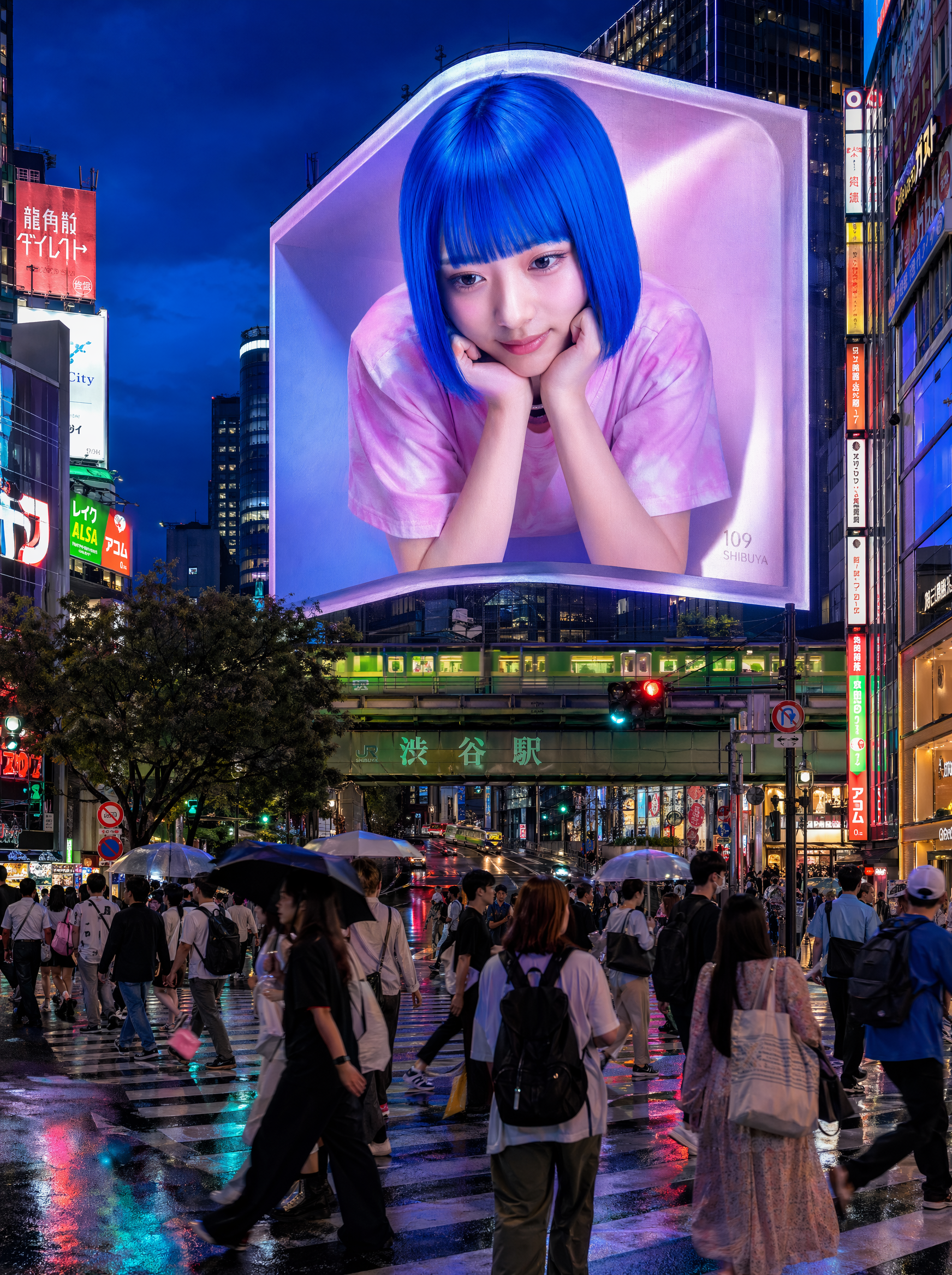 GPT Image 2 sample generation with a Tokyo blue hour scene